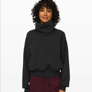 Black Lululemon “Full Flourish Pullover” Sweater